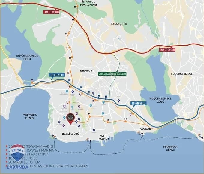 Remax Lavanda'dan Beylikdüzü Kavaklı'da Satılık Bahçeli 2+1 - Görsel 13