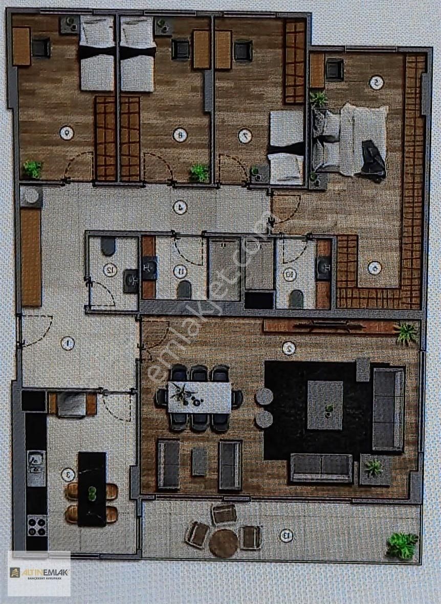 Vadi Evleri 1.etap Satılık 4+1 Daire - Görsel 28