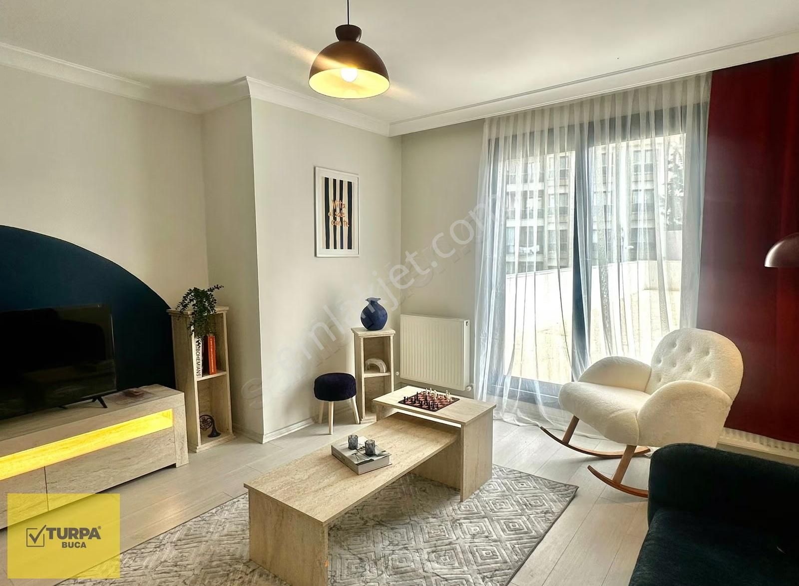 Turpa Buca'dan Teras Balkonlu Sıfır Eşyalı Dubleks Daire - Görsel 26