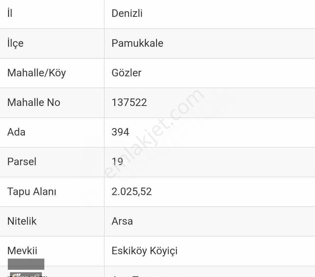 Denizli De Satılık Tarla - Görsel 4