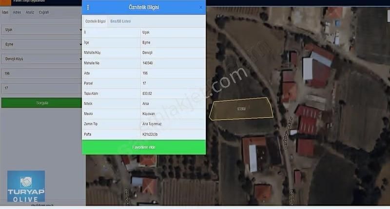 Uşak Eşme Dervişli Köyünde Satılık Arsa - Görsel 2