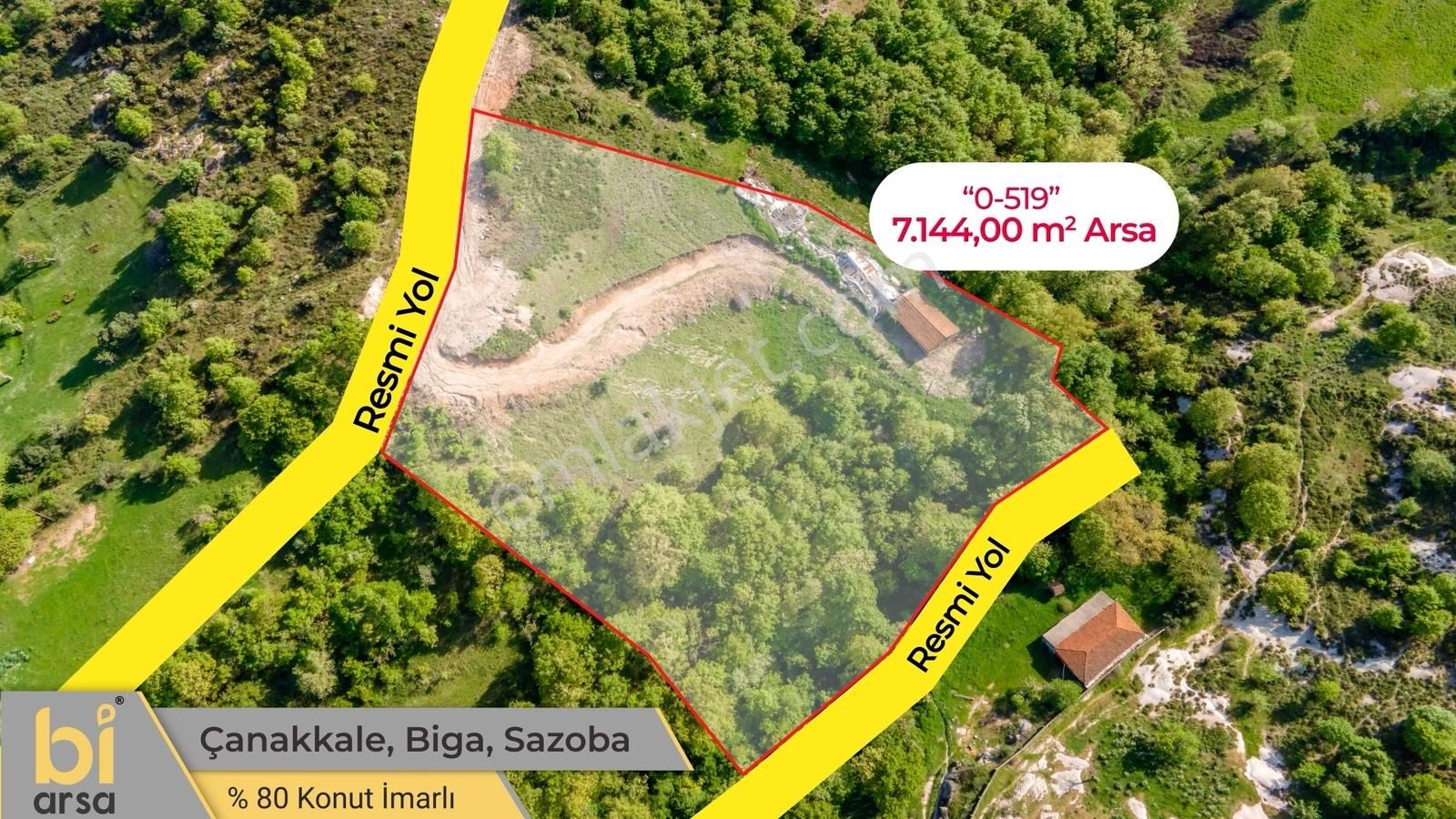 21 Villa Projesi Hazır ! Biga Sazoba'da Köyiçi 7.144 M² Arsa - Görsel 15