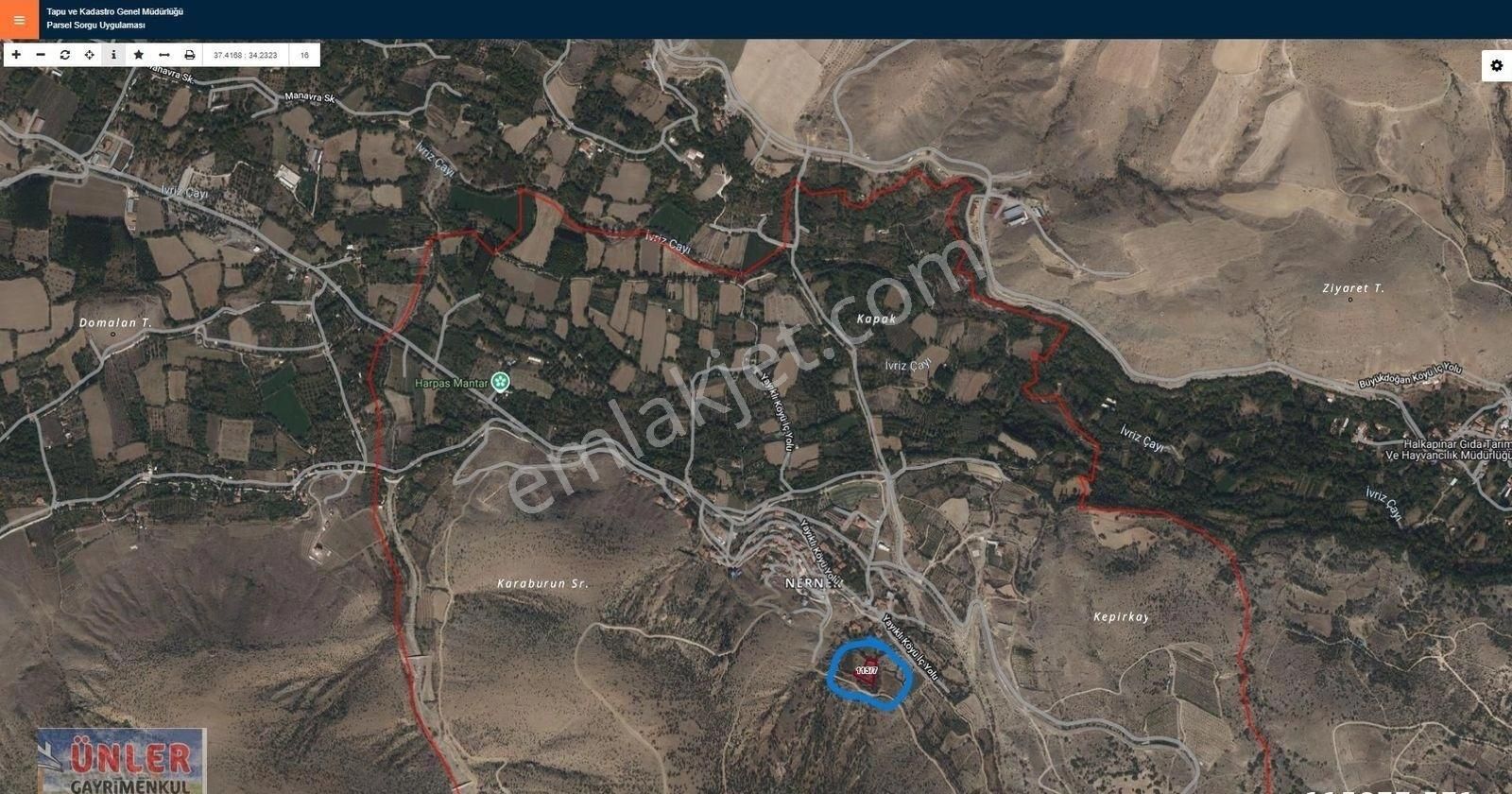 Halkapınar Nernekte 1511 Metrekare Tek Tapulu Bağ - Görsel 8