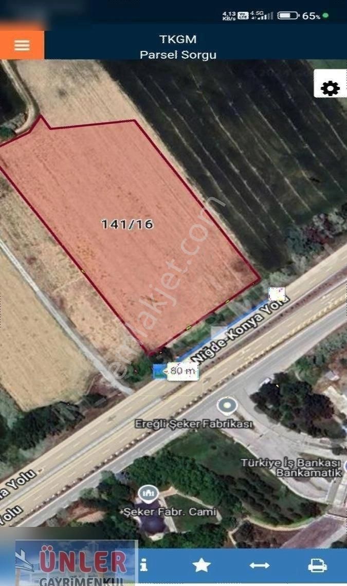 Konya Adana Yolu Üzerinde Şeker Fabrikası Karşısında Ticari Arsa - Görsel 18