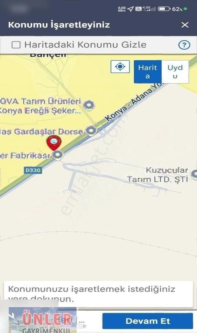 Konya Adana Yolu Üzerinde Şeker Fabrikası Karşısında Ticari Arsa - Görsel 17