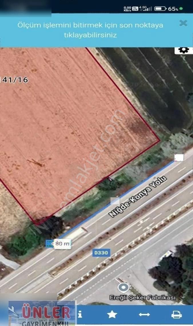 Konya Adana Yolu Üzerinde Şeker Fabrikası Karşısında Ticari Arsa - Görsel 9