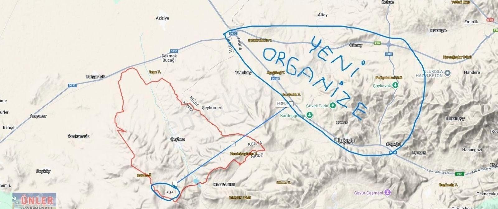 Ulukışla Yeni Organizeye Yakın Yerde 9 Dönüm Cazip Fiyata Tarla - Görsel 6