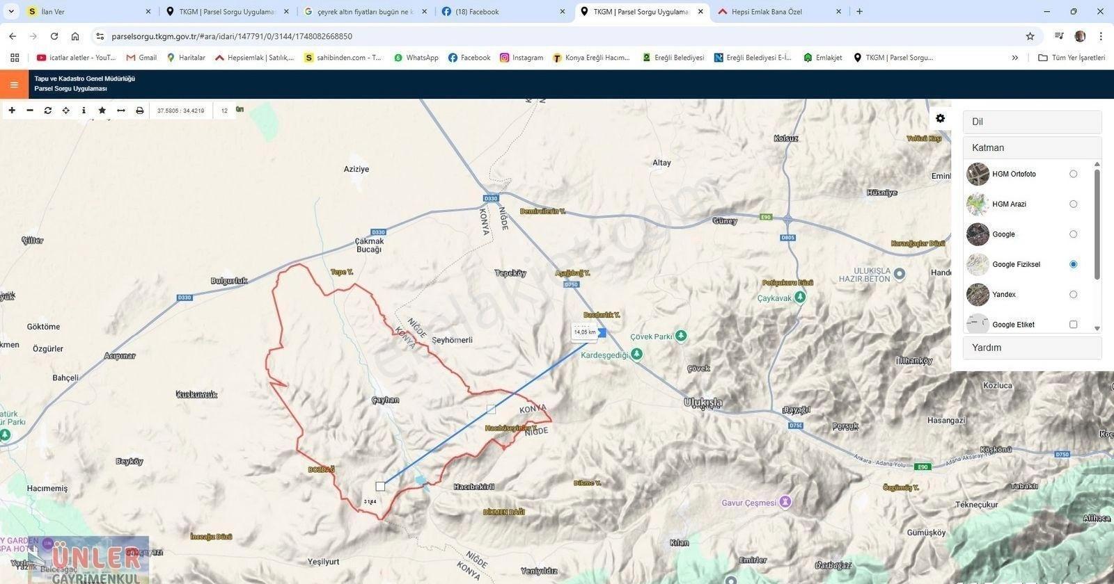 Ulukışla Yeni Organizeye Yakın Yerde 9 Dönüm Cazip Fiyata Tarla - Görsel 2