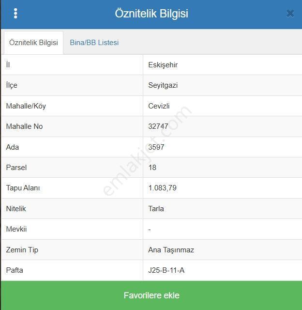 Eskişehir Seyitgazi Cevizlide 1.083 M2 Tarlamız Satılıktır. - Görsel 6