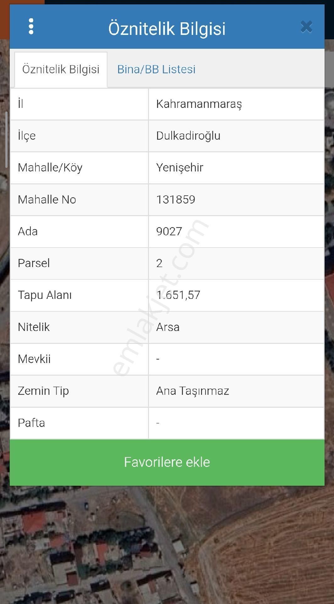 İsmail Yıldırım Emlakta Kağıt Fabr. Arkası 1.651 M2 Satılık Arsa - Görsel 6