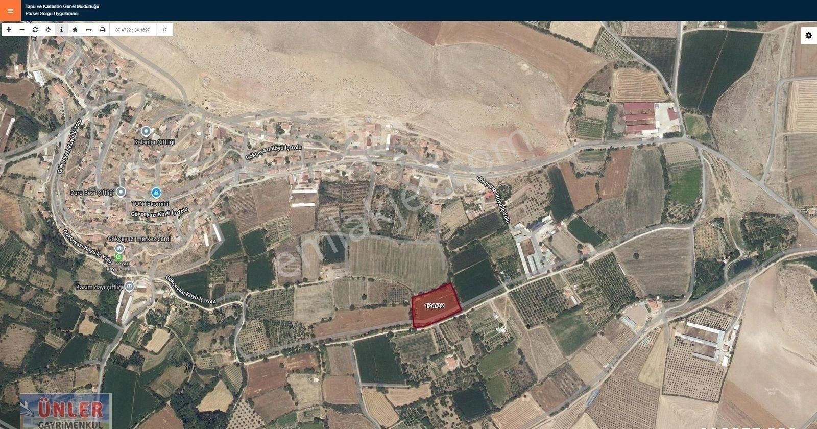 Gökçeyazı Mahallesinde 6900 Metrekare Tek Tapulu Çok Güzel Yerdeki Bahçemiz Satılıktır.