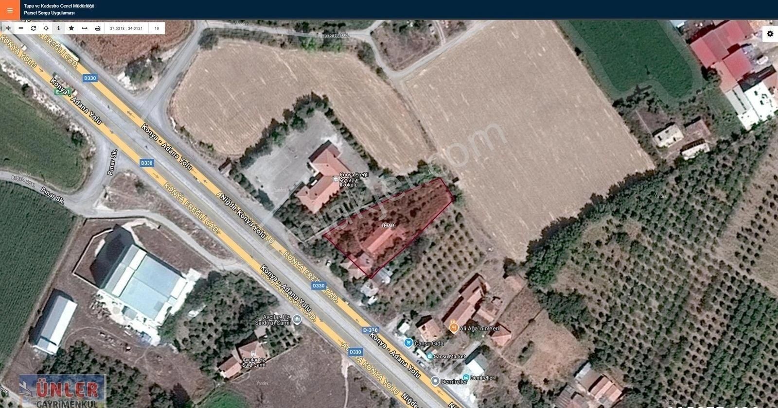 Konya Yolu Cepheli 1928 Metrekare Arsamız Satılıktır