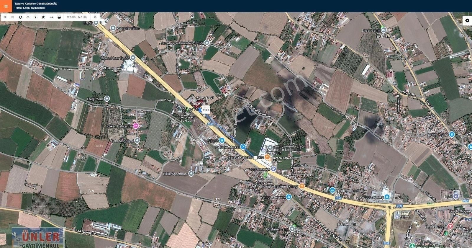 Konya Yolu Cepheli 1928 Metrekare Arsamız Satılıktır - Görsel 6