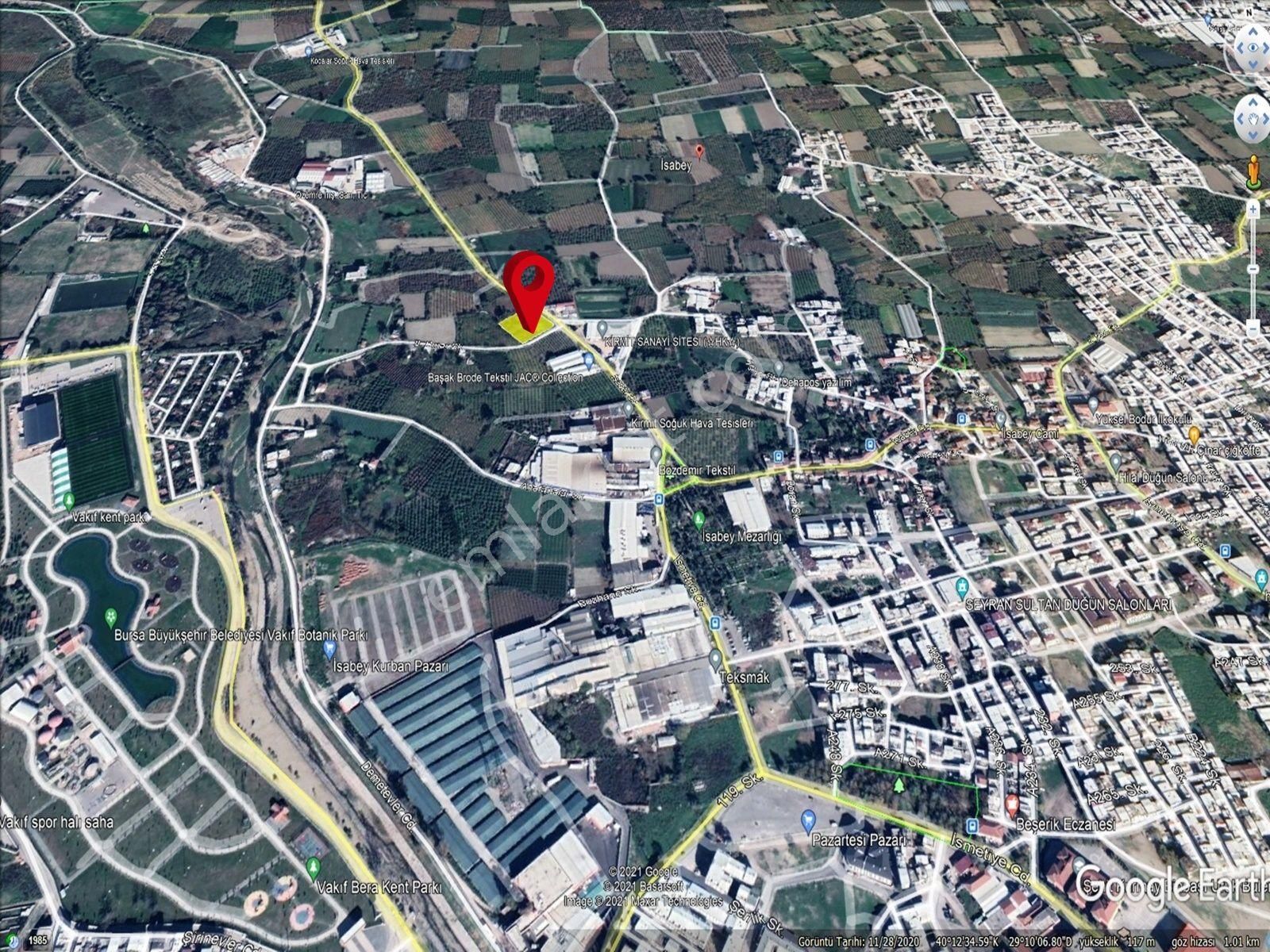 Bursa Yıldırım İsabeyde Yola Cephe Köşe Parsel Satılık Arsa - Görsel 19