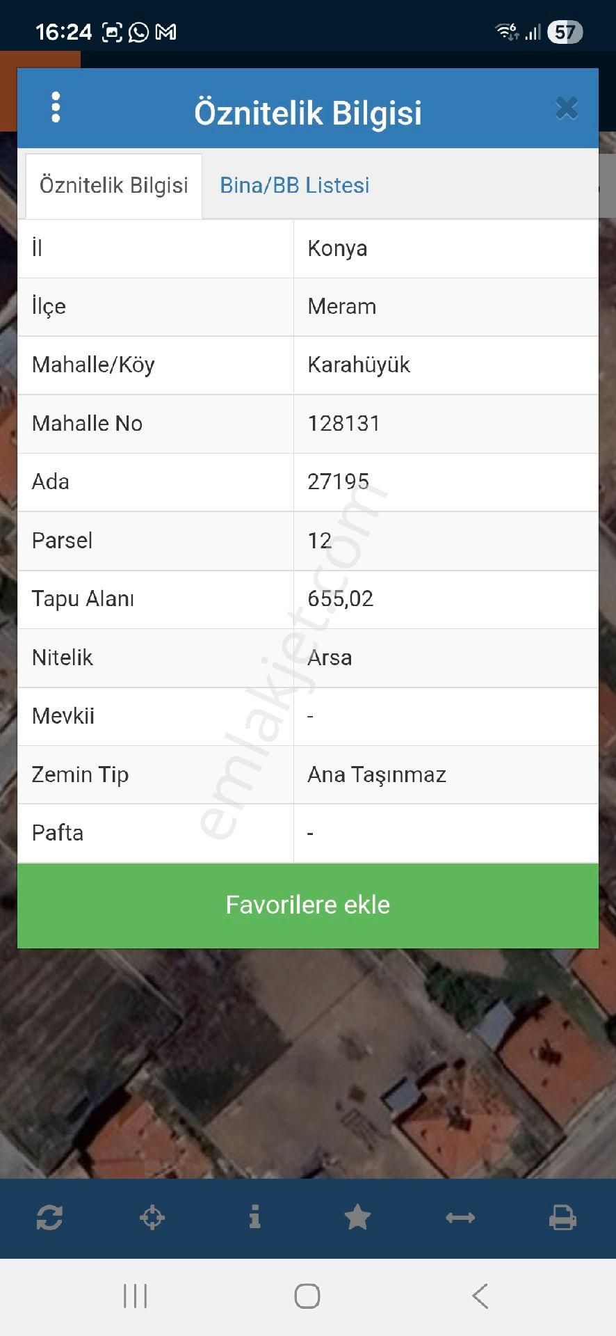Konya Meram Karahüyük Mahallesinde Satılık 655 M2 2kat İmarlı Arsa - Görsel 2