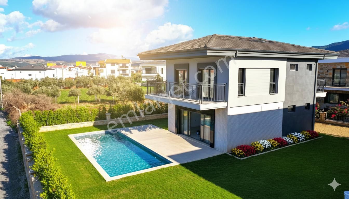 Kuşadası Davutlar’da Özel Bahçeli, Özel Havuzlu Sıfır Dubleks Lüks Villa - Görsel 17