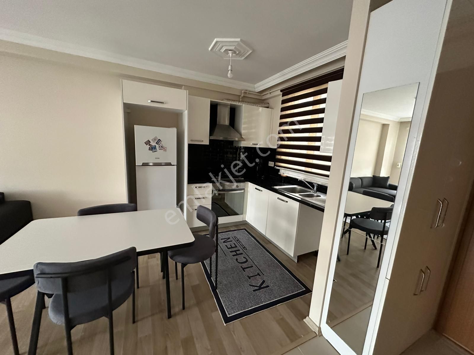 Yenişehir Q Bahçe Sitesi 1+1 Eşyalı Ön Cephe Kiralık Daire - Görsel 8