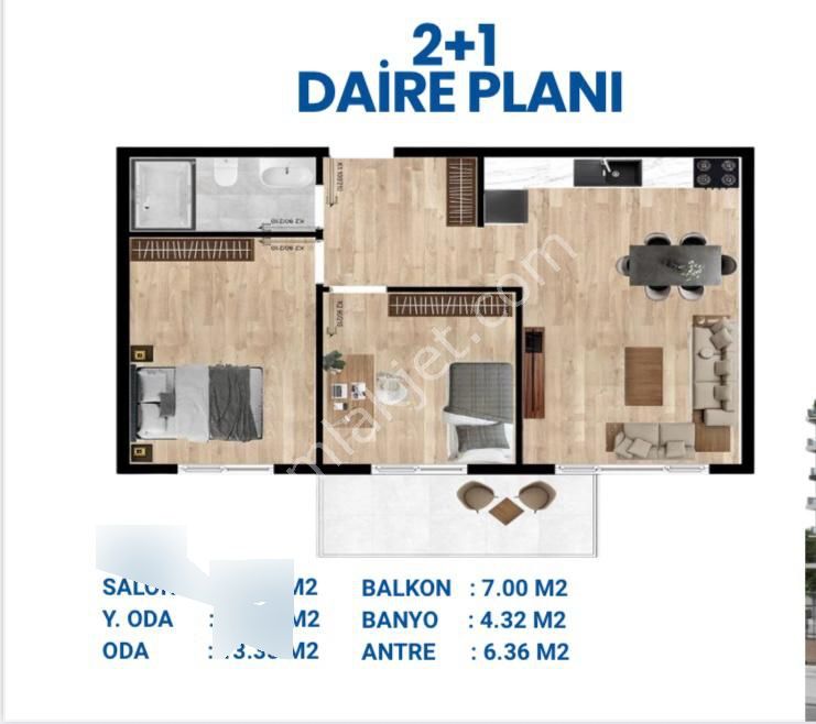 Sky Göksu'da Çankaya Üni. Yanı Hemen Tapu 2+1 - Görsel 6