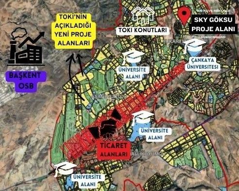 Sky Göksu'da Çankaya Üni. Yanı Hemen Tapu 2+1 - Görsel 5