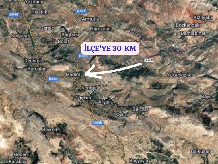 Konya Hadim Dülgerler Köyünde 97 M² Bahçe Satılıktır - Görsel 5