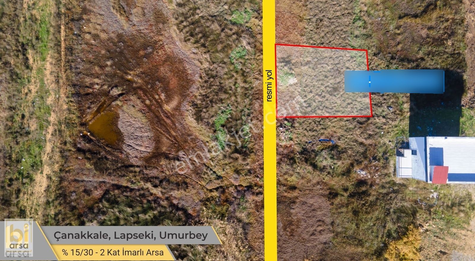Lapseki Umurbey'de Deniz Kenarı Villa İmarlı 272 M² Arsa - Görsel 8