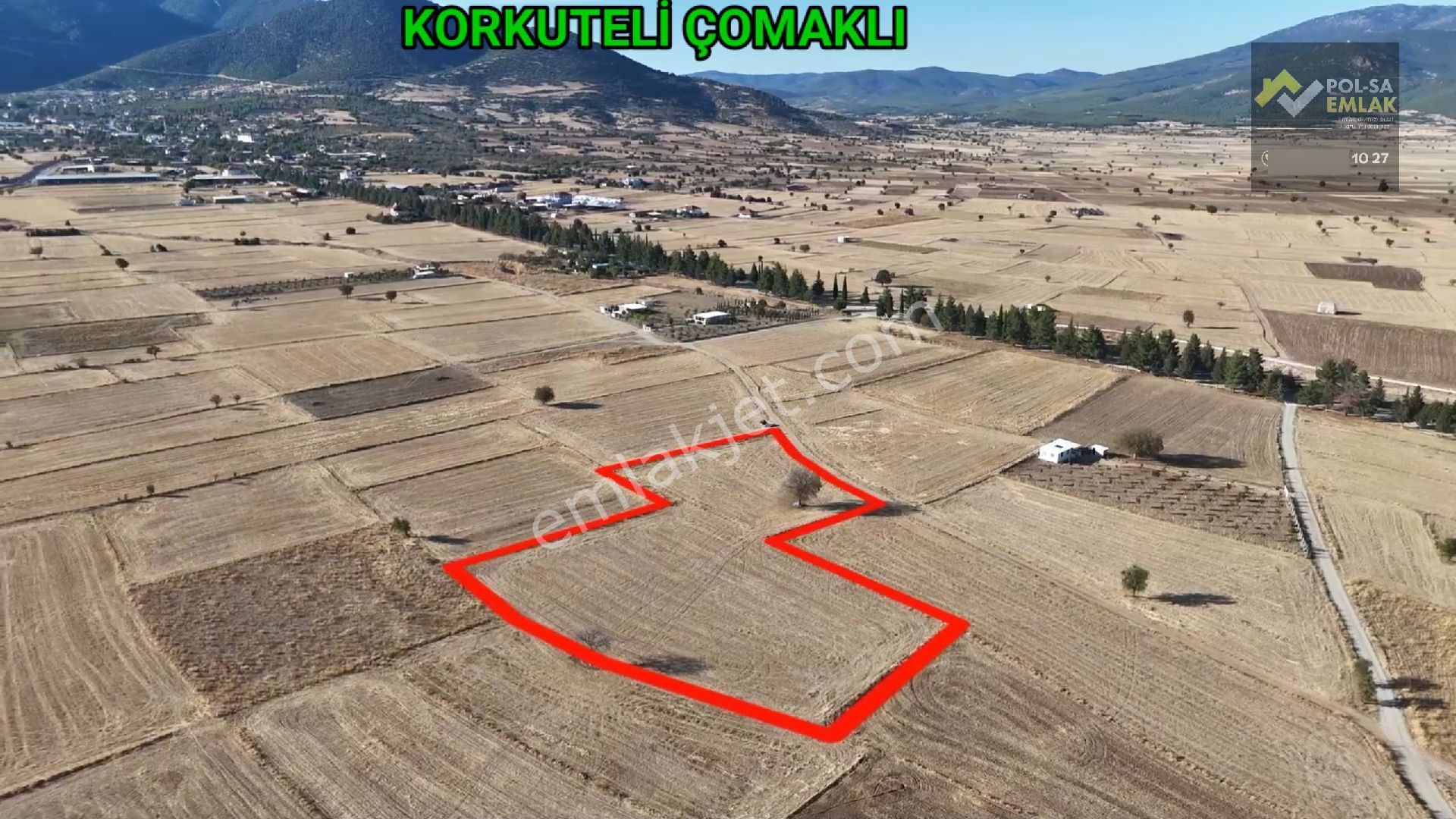 ✅korkuteli✅çomaklı Köyü✅satılık 9.000m2 Tarla✅resmi Yol Var✅elektrik Su Yakın - Görsel 2