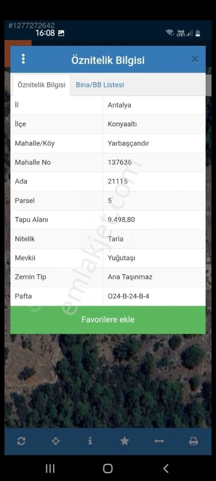 Yarbaşçandırda Tek Tapo Satlık Tarla - Görsel 2