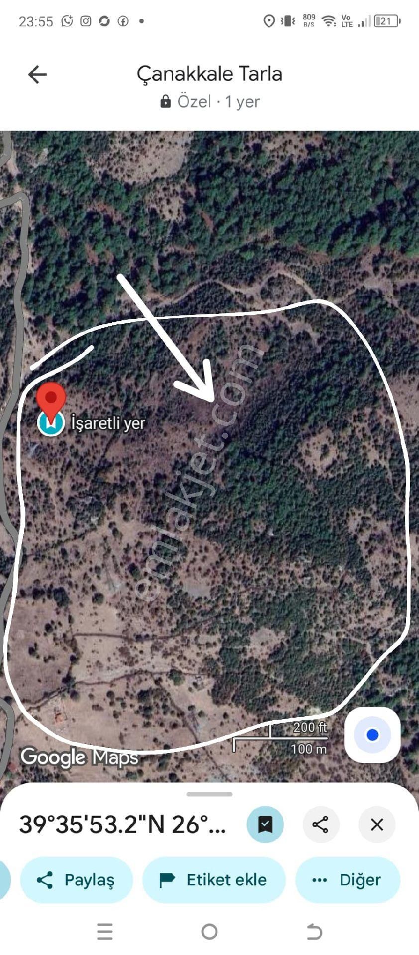 Satılık Yatırımlık 88 Dönüm Tarla - Görsel 5