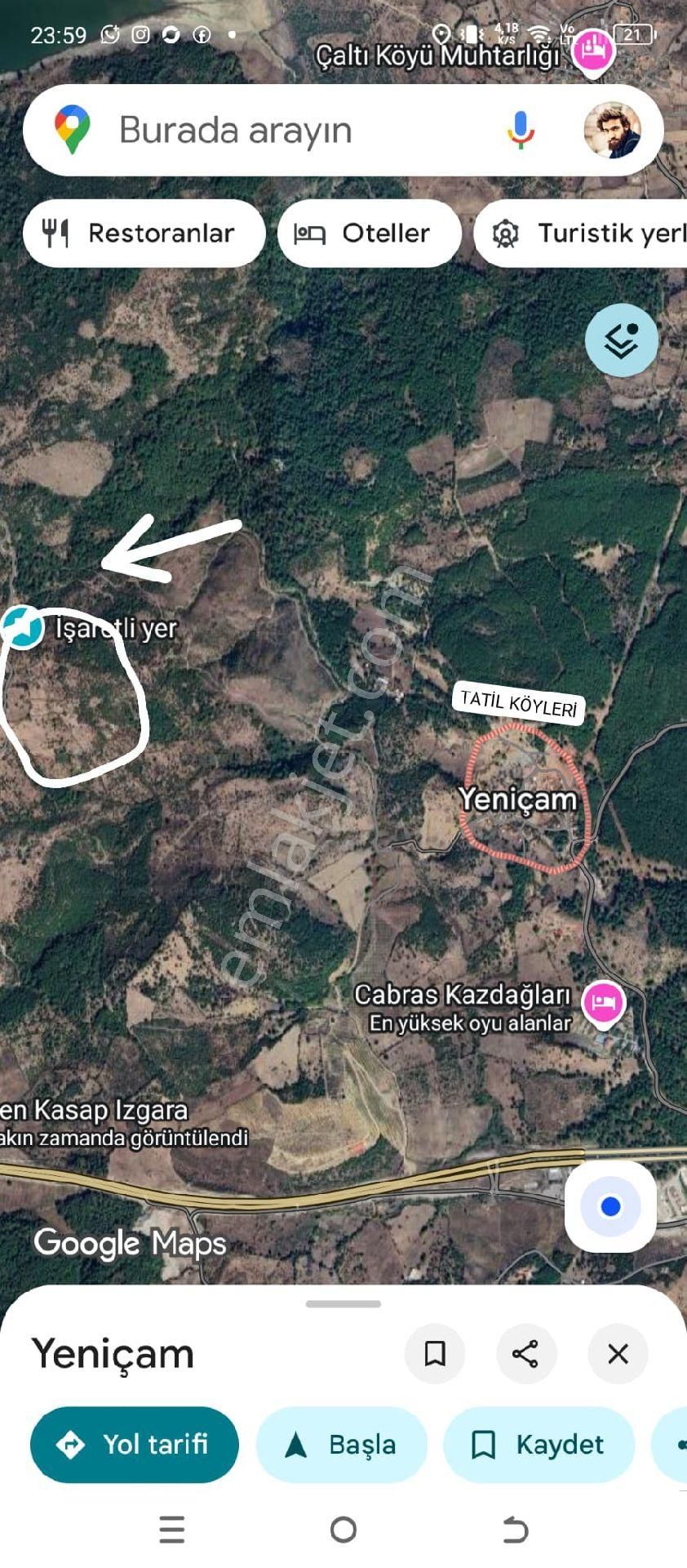 Satılık Yatırımlık 88 Dönüm Tarla - Görsel 6