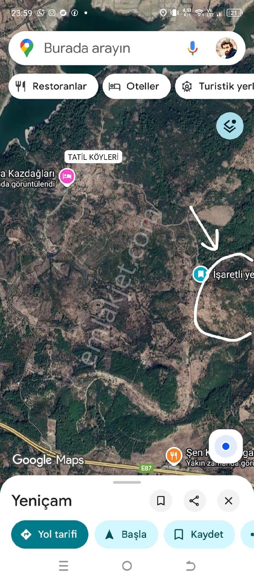 Satılık Yatırımlık 88 Dönüm Tarla - Görsel 7