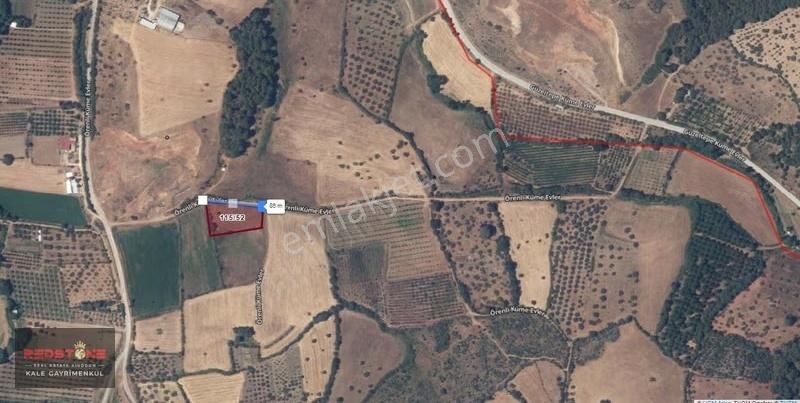 Çanakkale Bayramiç Örenli Köyü 1/3 Hisse Tarla Yola 86m Cephedir - Görsel 5