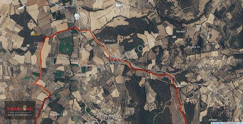 Çanakkale Bayramiç Örenli Köyü 1/3 Hisse Tarla Yola 86m Cephedir - Görsel 4