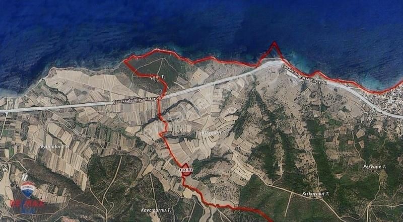 Remax Aladan Çanakkale Lapsekide Satılık Deniz Manzaralı Arsa