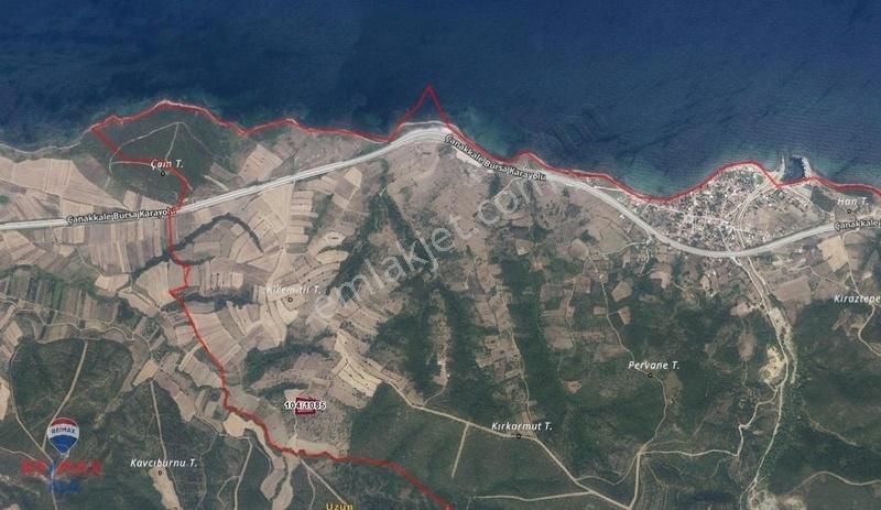 Remax Aladan Çanakkale Lapsekide Deniz Manzaralı Satılık Arsa - Görsel 6