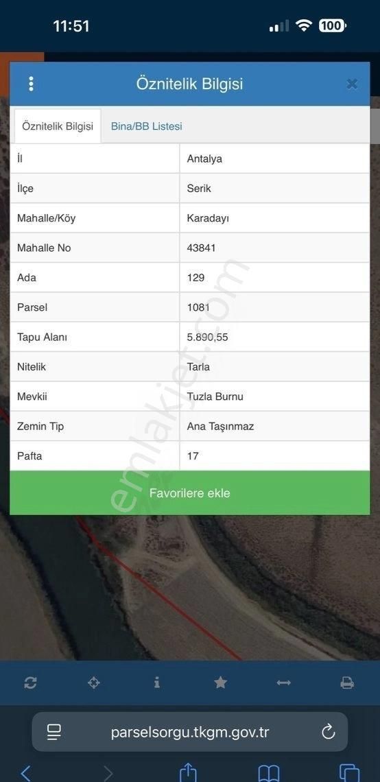 Serik Karadayı’da Satılık Suya Cephe 5.890 M2 - Görsel 2