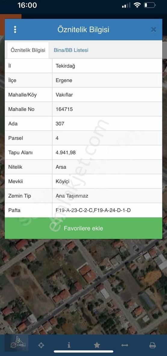 Ergene Vakıflar Köşebaşı 4941 M² Ticari+konut Satılık Arsa - Görsel 8