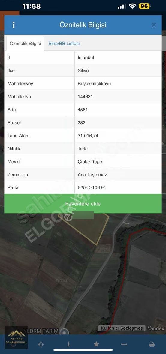 Silivri Büyükkılıçlı'd 31 Dönüm Köyün Dibinde Tek Tapu Tarla - Görsel 2