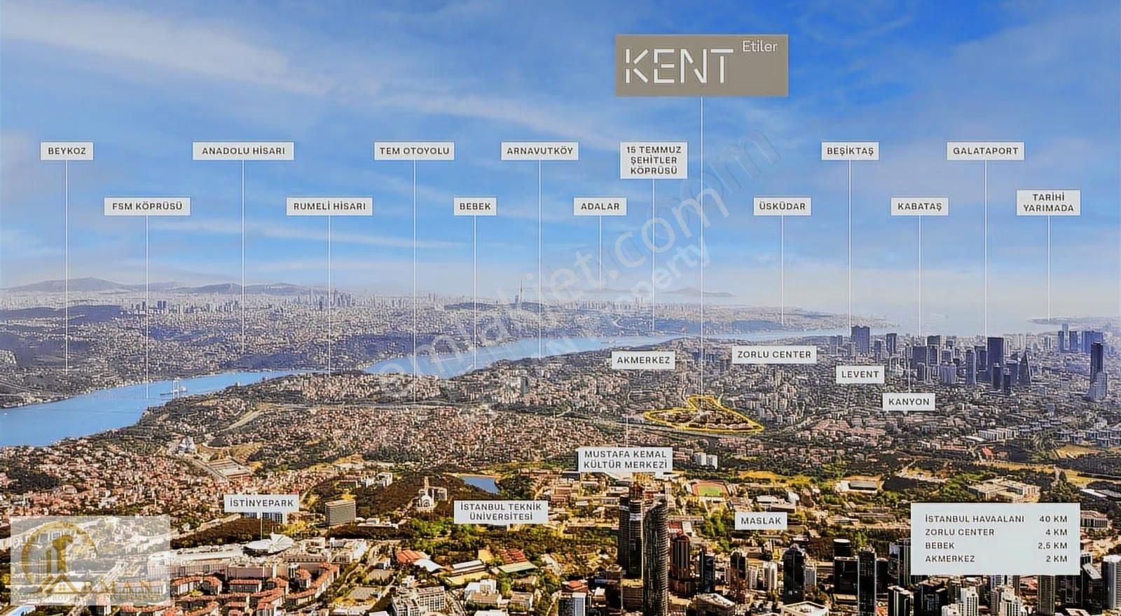 Mesa Kent Etiler Satılık 2+1 Büyük Tip Güncel Daire - Görsel 4