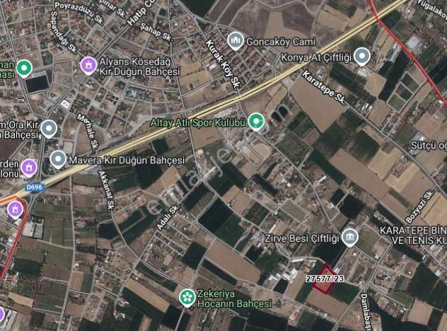 Meram Karahüyük'te Müstakil Satılık Tarla