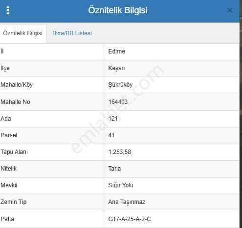Keşan Şükrüköy'de Satılık Arazi - Görsel 2