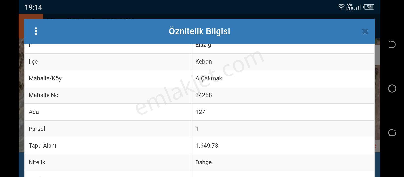 Keban Yolu Üzerinde Yola Yakın Aşağı Çakmakta Satılık Tarla Lar - Görsel 7