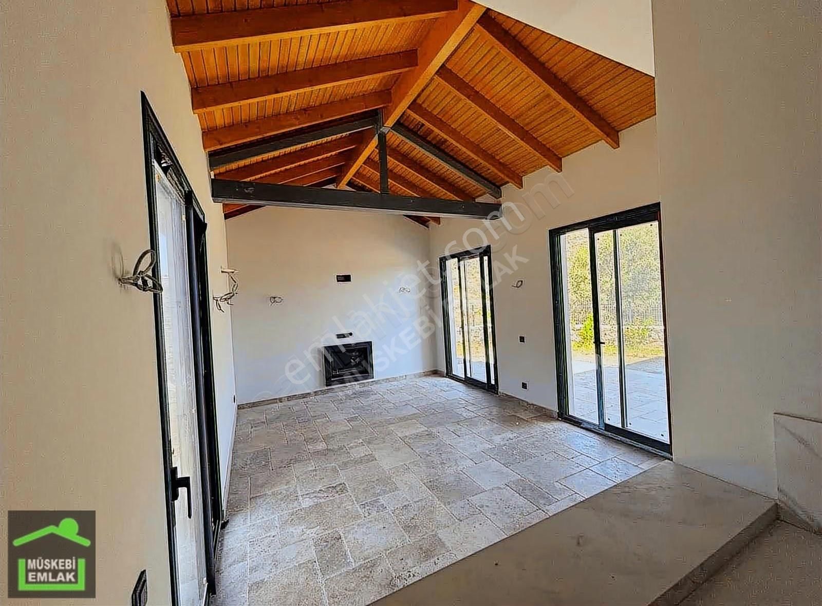 Bodrum Yahşi Sahilde 3+1 Satılık Tam Müstakil Dubleks Taş Villa - Görsel 22