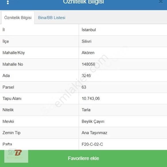 Silivri Akören De Yerleşim Yerinde Satılık Hisseli Yer - Görsel 3