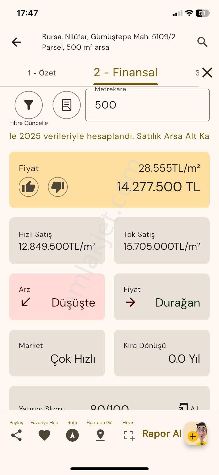 Bursa Gümüştepe'de 500 M2 Villa İmarlı Arsa - Görsel 23