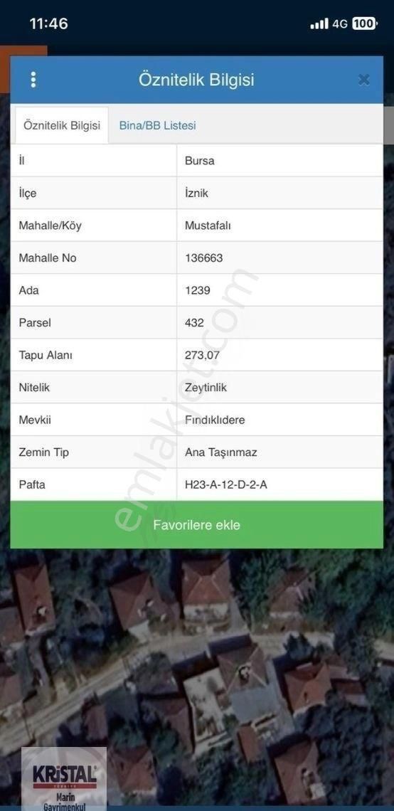 Kristal Marin'den İznik Mustafalı'da Satılık Arazi - Görsel 3