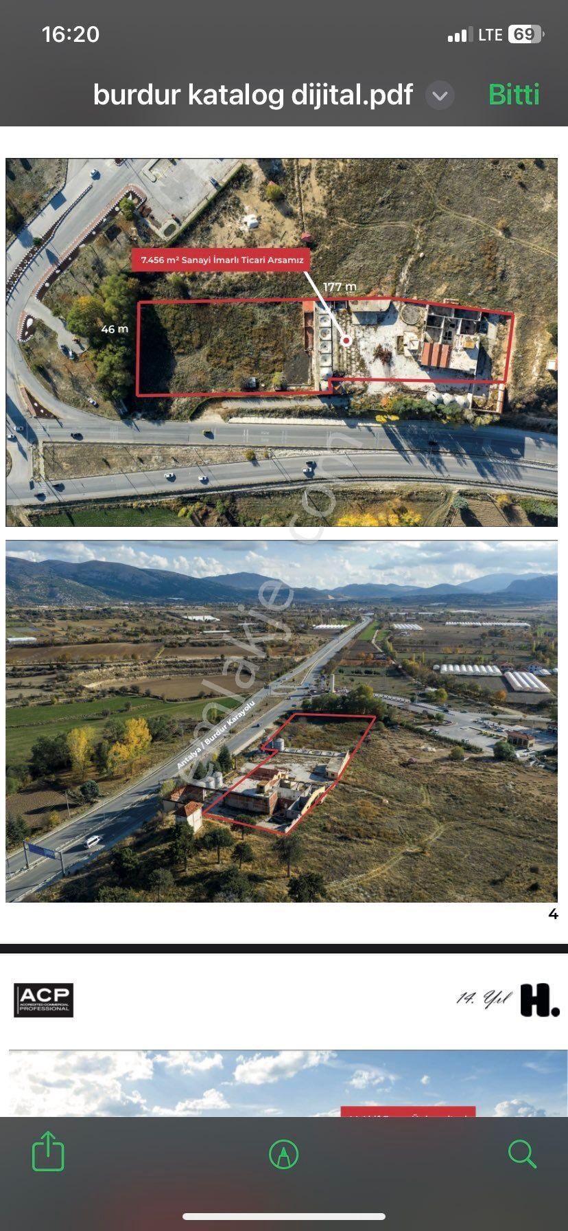 Burdur İli Kurna Köyü Mevkinde Satılık Ticari İmarlı Arsa - Görsel 5