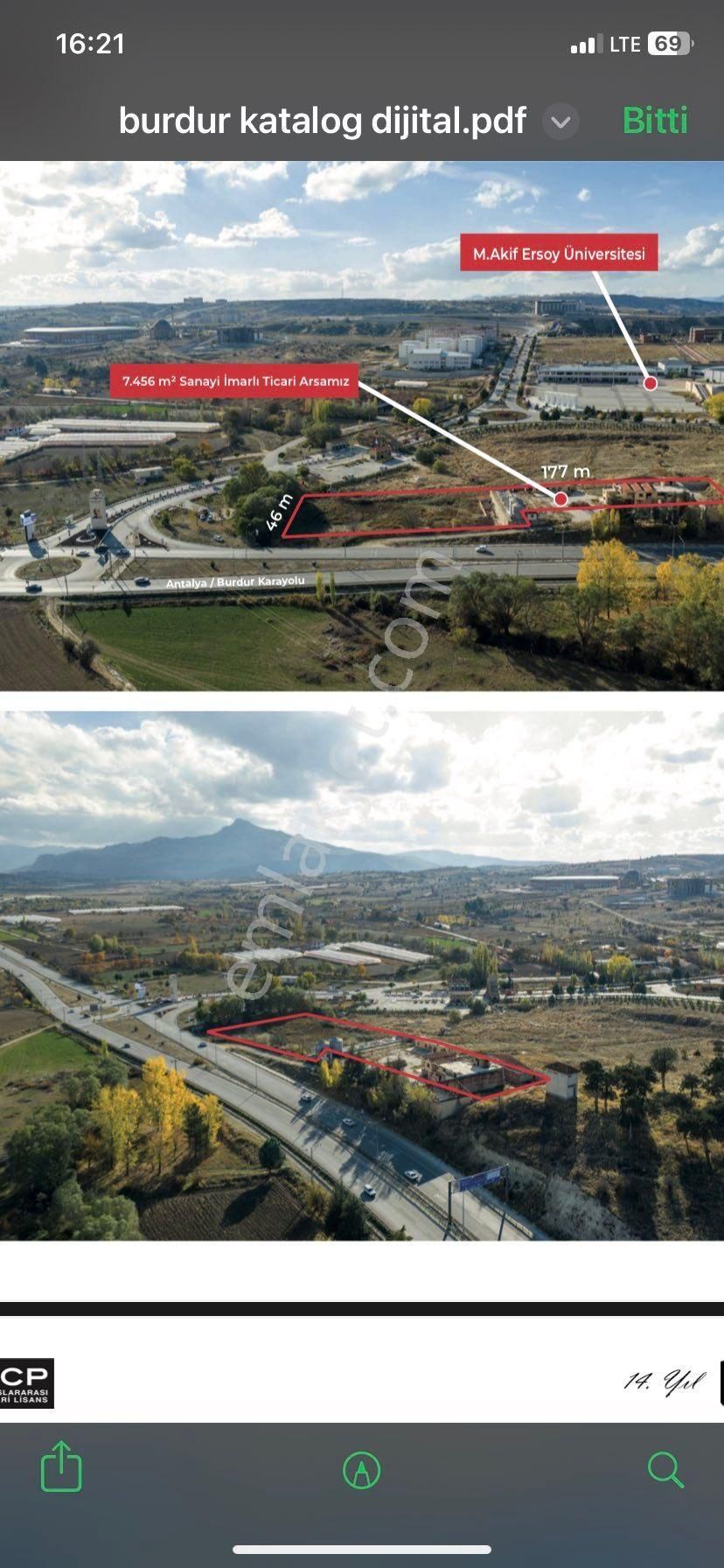 Burdur İli Kurna Köyü Mevkinde Satılık Ticari İmarlı Arsa - Görsel 6