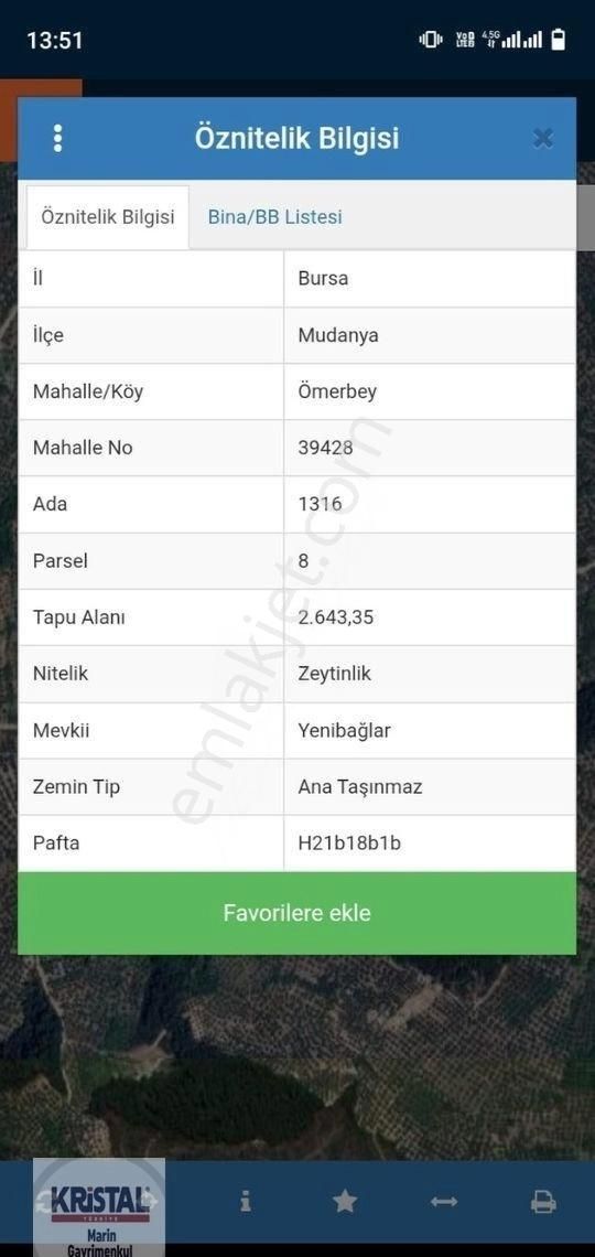 Kristal Marin'den Mudanya Ömer Bey Mah. De Satılık Arazi - Görsel 4