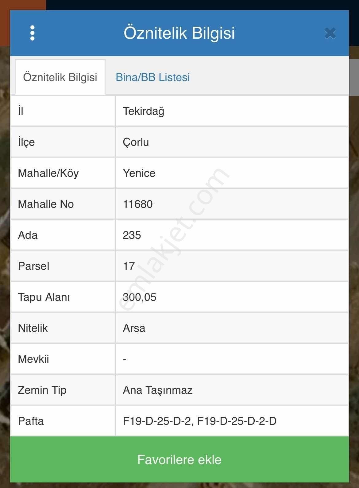 Tekirdağ Çorlu Yenice 300 M2 İmarlı İfrazlı Villa Arsası - Görsel 8