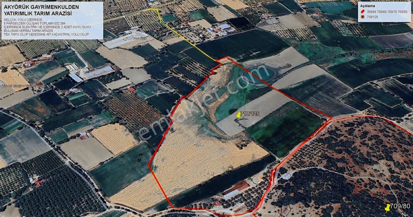 Satılık Tarım Arazisi İbni Melek Mahalesinde Selçuk Yolu Üzerind - Görsel 5